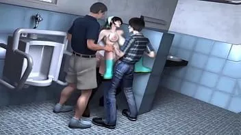 Abspielen Bigboobs Reinigungspersonal und glücklicher Student - Hentai 3d 42