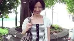 Play Skinny Asian Teen Tricked into Explicit Blowjob in Vintage Car